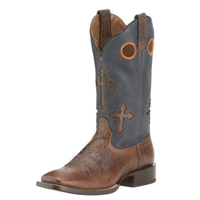 Ariat Western: Ranchero Botas Western Hombre - Marrones / Gris (CPNXB3809)